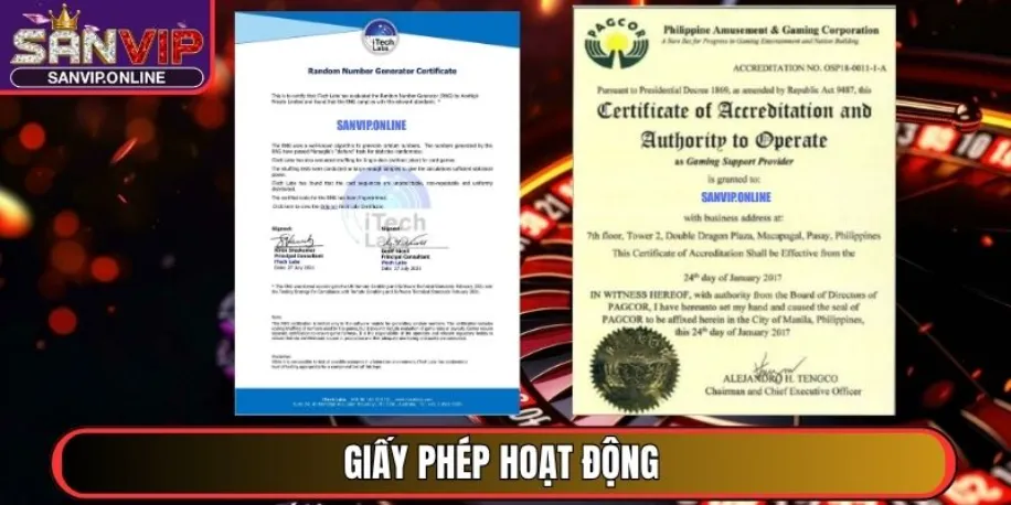 Sanvip - Cổng Game Đổi Thưởng Uy Tín Đẳng Cấp Quốc Tế 2025 26 Giấy phép hoạt động